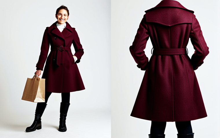 코트로 만드는 다양한 체형 커버링 스타일 - Double-Breasted Camel Coat**

"A chic woman standing in front of the Guggenheim Museum Bilbao, weari...