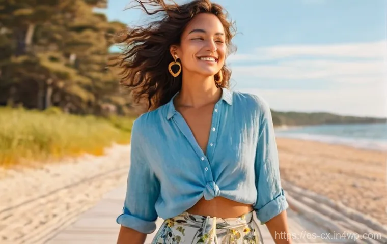 셔츠를 활용한 다양한 스타일링 아이디어 - **Chic Urban Professional:** A confident woman in her late 20s to early 30s, exuding effortless styl...